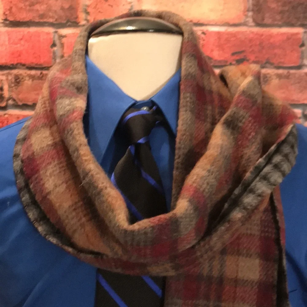 Polo by Ralph Lauren Men's Reversible Wool Scarf
